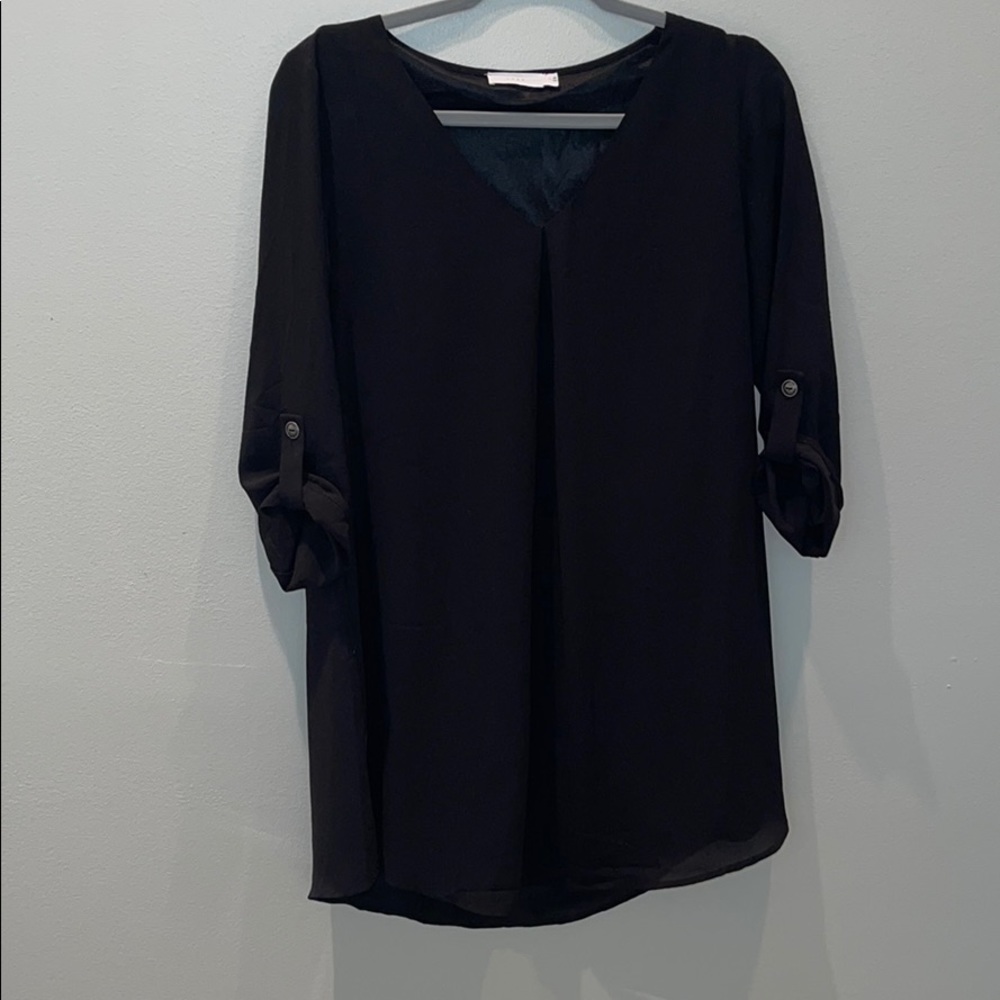 Balck long sleeve dress